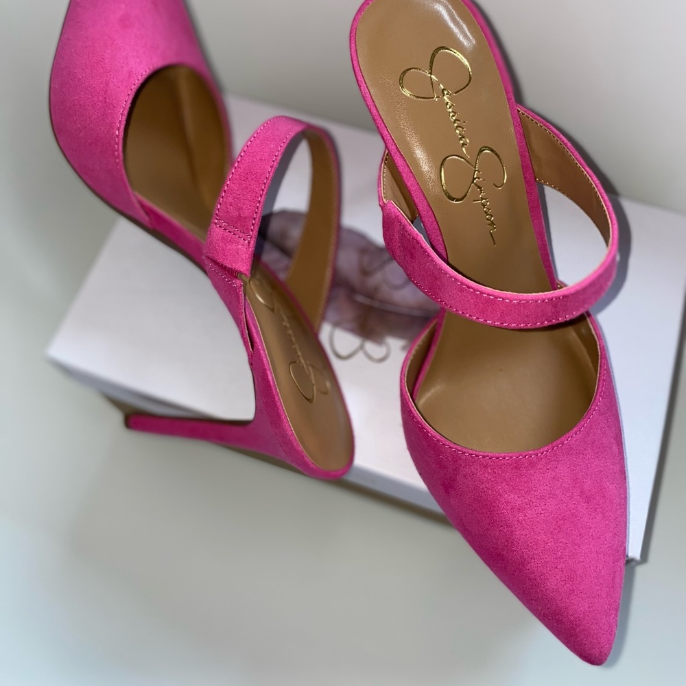 Jessica Simpson Suede heels Pinkster